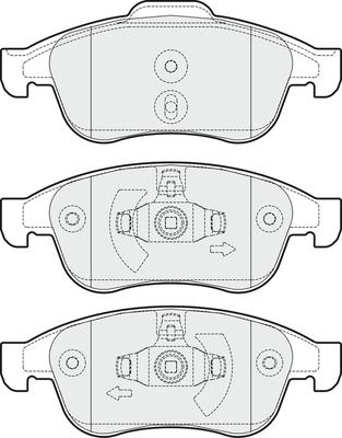 APEC PD3250 - Set placute frana,frana disc allinparts.ro
