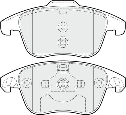 APEC PD3215 - Set placute frana,frana disc allinparts.ro
