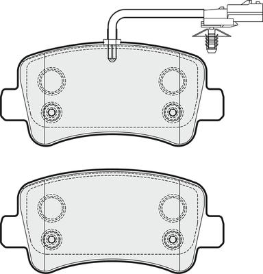 APEC PD3271 - Set placute frana,frana disc allinparts.ro