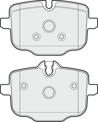 APEC PD3705 - Set placute frana,frana disc allinparts.ro