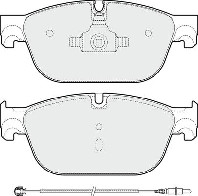 APEC PD3713 - Set placute frana,frana disc allinparts.ro