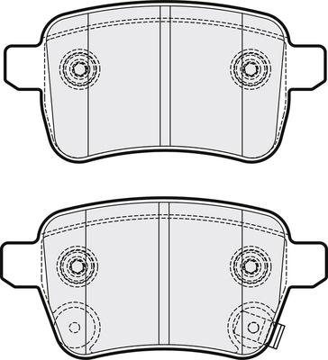 APEC PD3712 - Set placute frana,frana disc allinparts.ro