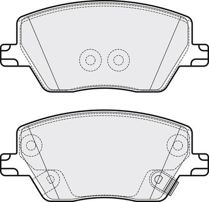 4U 22638FT - Set placute frana,frana disc allinparts.ro