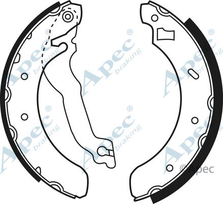 APEC SHU493 - Set saboti frana allinparts.ro