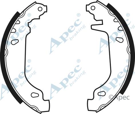 APEC SHU448 - Set saboti frana - allinparts.ro