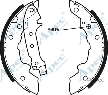 APEC SHU447 - Set saboti frana - allinparts.ro
