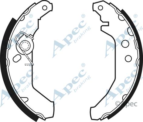 APEC SHU465 - Set saboti frana - allinparts.ro