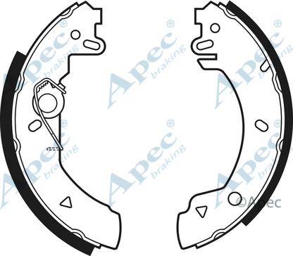 APEC SHU466 - Set saboti frana - allinparts.ro