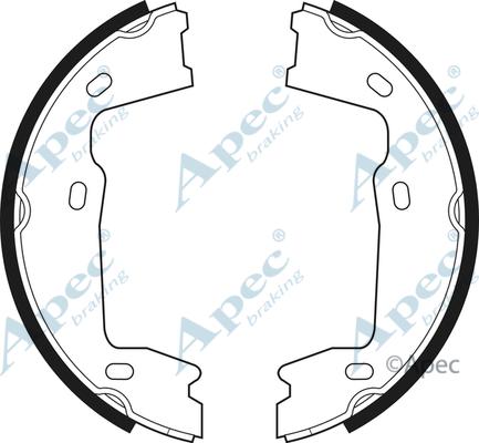 APEC SHU467 - Set saboti frana, frana de mana allinparts.ro