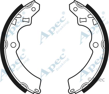 APEC SHU405 - Set saboti frana - allinparts.ro
