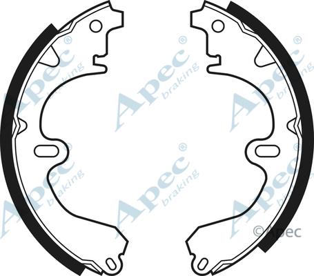 APEC SHU401 - Set saboti frana allinparts.ro