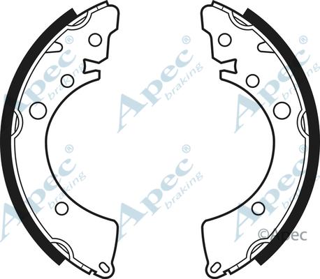 APEC SHU411 - Set saboti frana - allinparts.ro