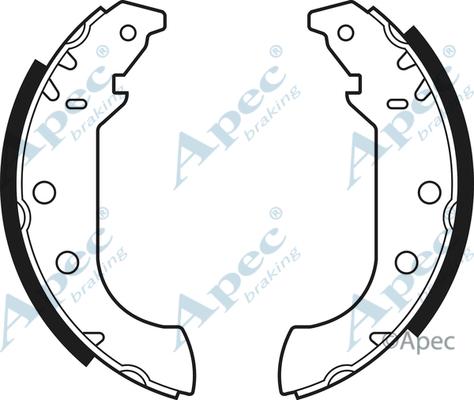APEC SHU412 - Set saboti frana allinparts.ro