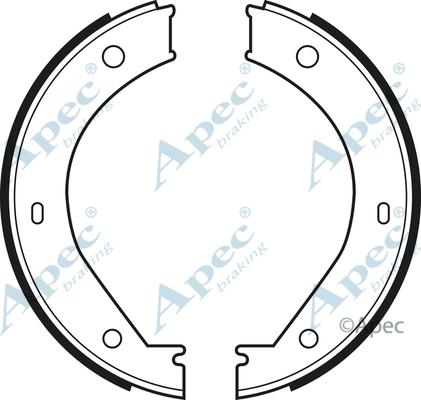 APEC SHU486 - Set saboti frana, frana de mana - allinparts.ro