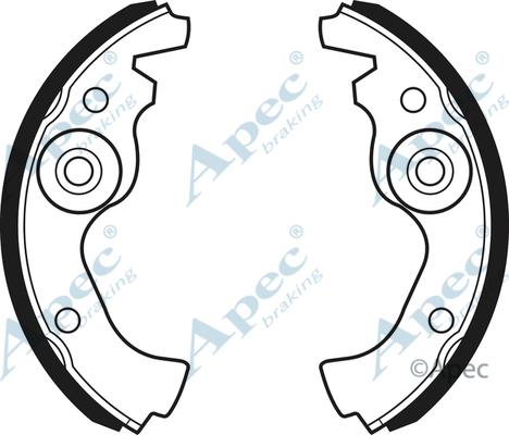 APEC SHU43 - Set saboti frana - allinparts.ro