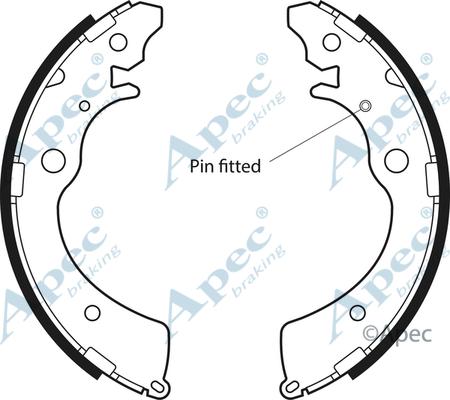 APEC SHU474 - Set saboti frana - allinparts.ro