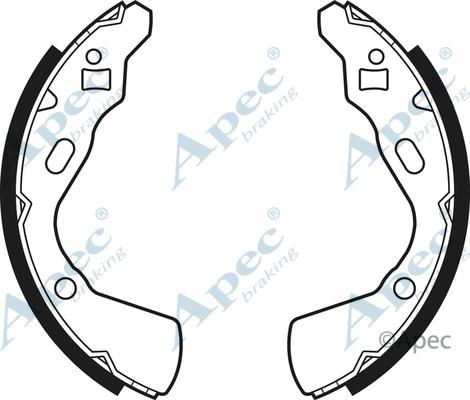 APEC SHU473 - Set saboti frana allinparts.ro