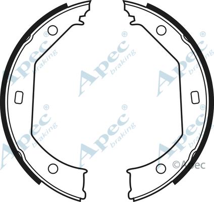 APEC SHU594 - Set saboti frana, frana de mana - allinparts.ro