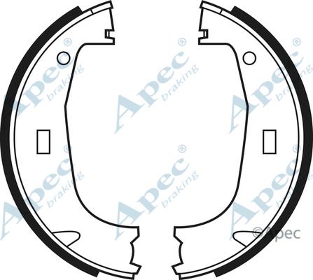 APEC SHU546 - Set saboti frana, frana de mana - allinparts.ro