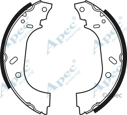 APEC SHU551 - Set saboti frana allinparts.ro