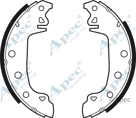 APEC SHU55 - Set saboti frana allinparts.ro