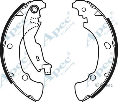 APEC SHU560 - Set saboti frana allinparts.ro