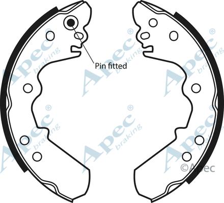 APEC SHU507 - Set saboti frana allinparts.ro
