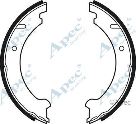 APEC SHU512 - Set saboti frana, frana de mana allinparts.ro
