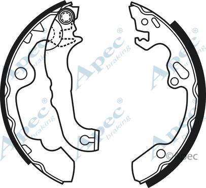 APEC SHU584 - Set saboti frana allinparts.ro