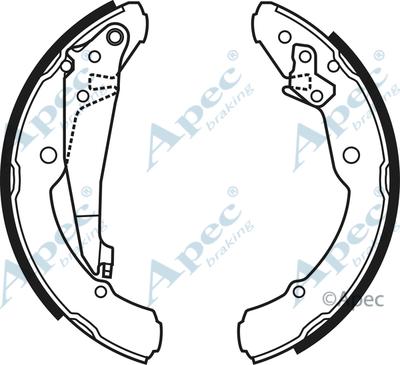 APEC SHU585 - Set saboti frana - allinparts.ro