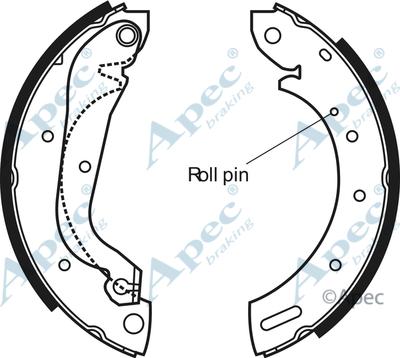 APEC SHU581 - Set saboti frana - allinparts.ro