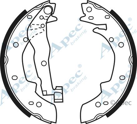 APEC SHU524 - Set saboti frana - allinparts.ro