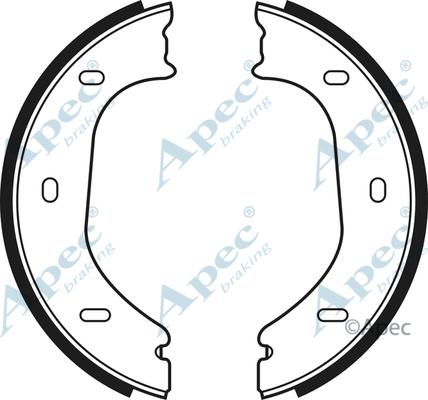 APEC SHU523 - Set saboti frana - allinparts.ro