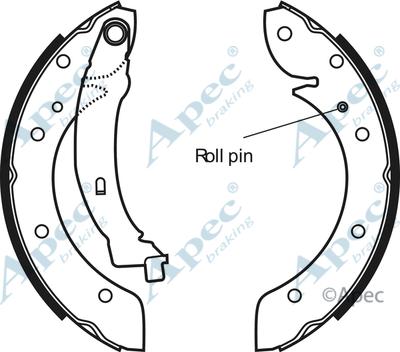 APEC SHU570 - Set saboti frana allinparts.ro