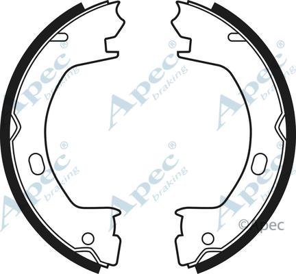 APEC SHU695 - Set saboti frana, frana de mana allinparts.ro