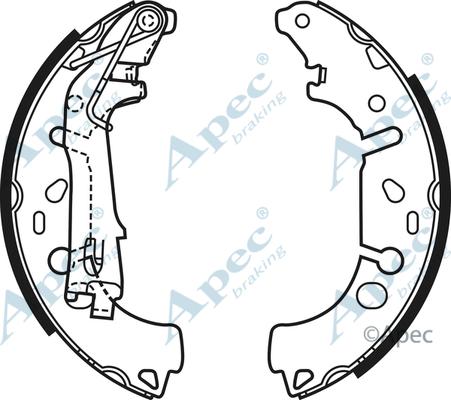 APEC SHU698 - Set saboti frana allinparts.ro