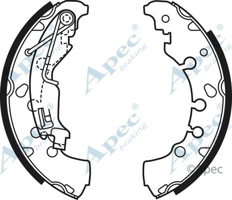 APEC SHU697 - Set saboti frana - allinparts.ro
