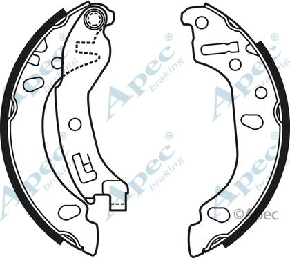 APEC SHU647 - Set saboti frana allinparts.ro