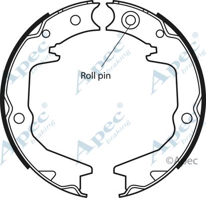 APEC SHU651 - Set saboti frana, frana de mana - allinparts.ro