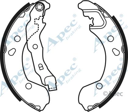 APEC SHU653 - Set saboti frana allinparts.ro