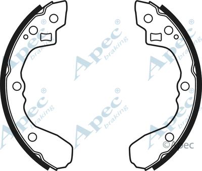 APEC SHU668 - Set saboti frana allinparts.ro