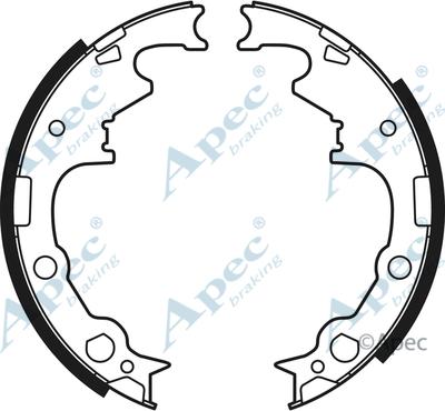 APEC SHU608 - Set saboti frana - allinparts.ro