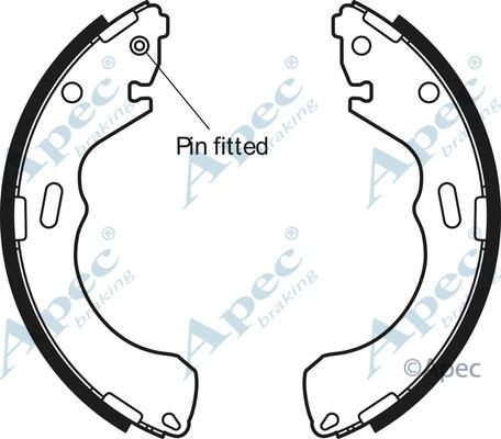 APEC SHU603 - Set saboti frana - allinparts.ro