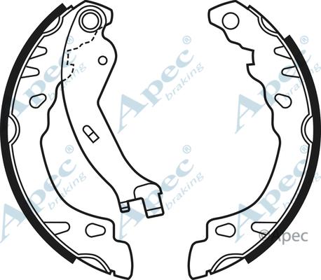 APEC SHU689 - Set saboti frana - allinparts.ro