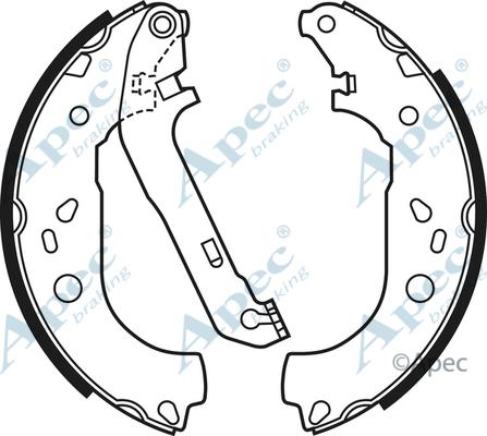 APEC SHU684 - Set saboti frana - allinparts.ro