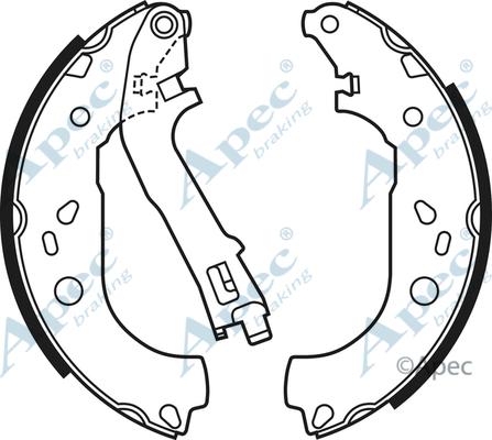 APEC SHU686 - Set saboti frana allinparts.ro