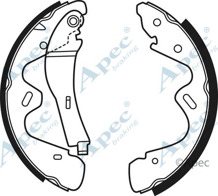 APEC SHU682 - Set saboti frana - allinparts.ro
