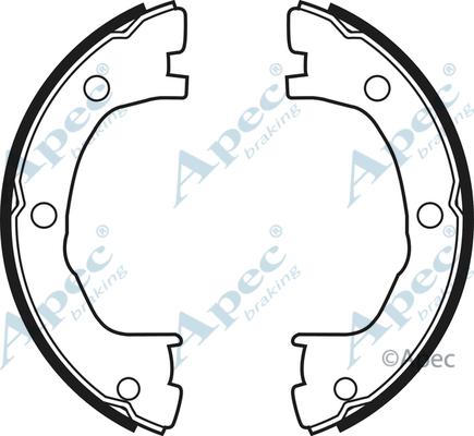 APEC SHU639 - Set saboti frana, frana de mana allinparts.ro