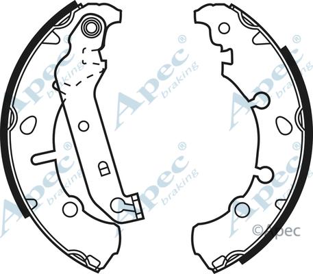 APEC SHU635 - Set saboti frana - allinparts.ro
