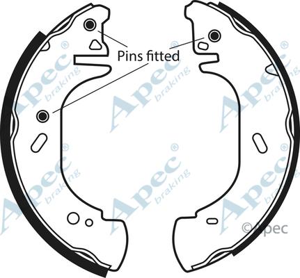APEC SHU629 - Set saboti frana allinparts.ro